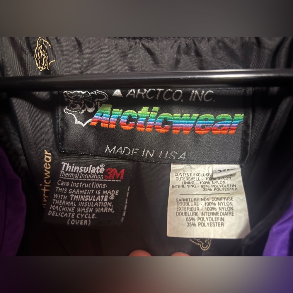 Vintage Retro Arctic Cat Snowmobile Jacket - Picture 4 of 4